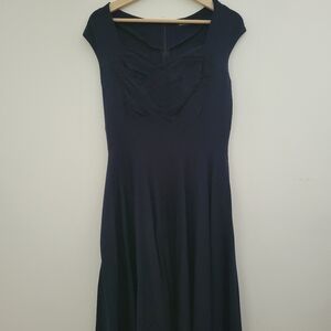 Dark navy retro style dress